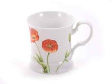 Cha Cult Porzellan Becher "Poppy" mit 0,3l Volumen und Mohnblumen-Motiv