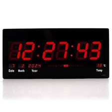 Wanduhr Digital Groß LED Wand