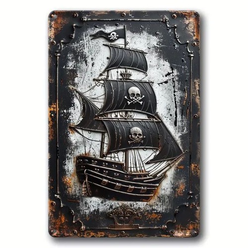 Blechschild segelschiff schiff - blechschild,