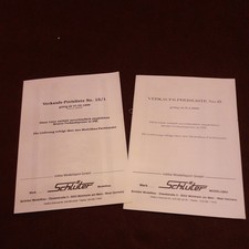 Robbe Schlüter Verkaufs Preislisten 15 u.15/