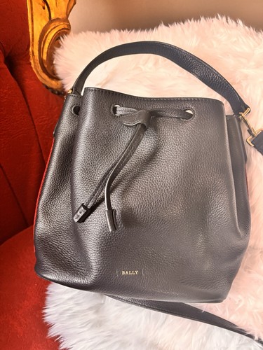 Bally leder schultertasche - leder,