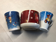 3 WeihnachtsTassen Grog Tee  Punsch Tasse Weihnachten, Kinderpunsch Bär Elch