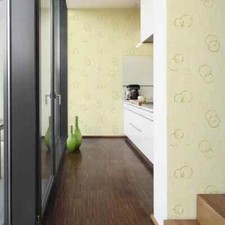 € 0,75 qm 1 Ro.AS Creation Vinyltapete 93698-1 gelbgrün grün Kreise modern