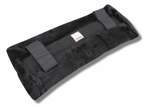 Selettunterlage schwarz fleece - schwarz,