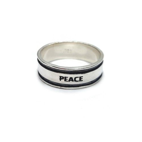 925 silber ring peace - 925, gravur