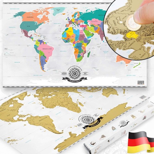 Weltkarte rubbeln rubbelkarte - weltkarte,