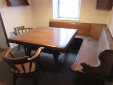 Eckbankgarnitur Eiche massiv, guter Zustand