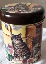 Dose mit Katzenmotiv - Volumen: ca. 300 g