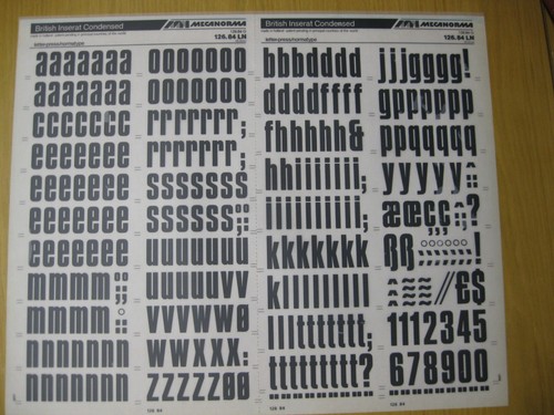 Mecanorma low num - 1, &