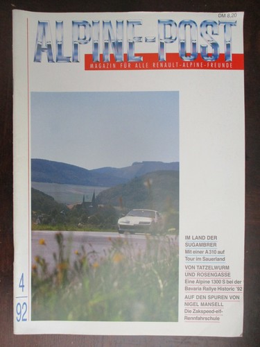 Alpine post 1992 magazin - post, 4/1992