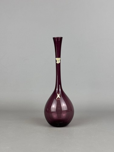 Vintage glasvase gullaskruf - vintage,