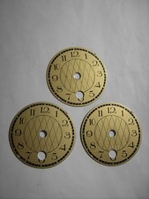 KONVOLUT ZIFFERNBLATT 3 STÜCK-FÜR MINIATUR WANDUHR-SCHWARZWÄLDER-WINTERMANTEL-