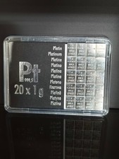 Platinbarren Tafelbarren 20 x