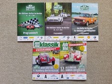 5 Programmhefte, Oldtimer Rallye im Norden, Hamburg-Berlin 4,5,6,9,12