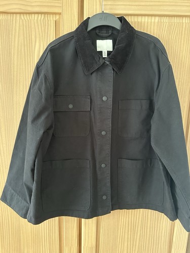 Denimjacke mit cordkragen - h&m,
