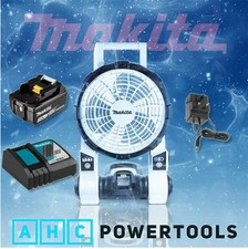 Makita DCF201ZW 14 - 18 V Bediengerät kabelloser tragbarer Ventilator (weiß) mit Akku