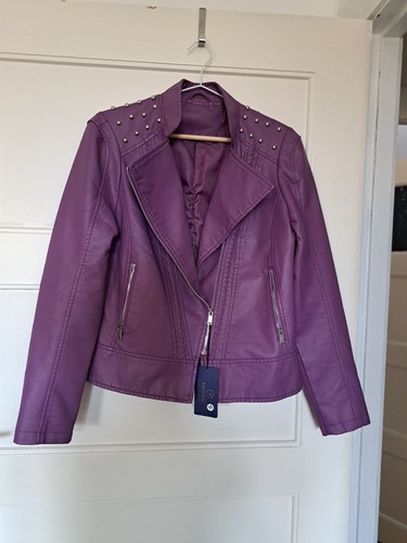 Neue kunstleder jacke biker - neue,
