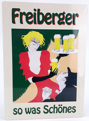 Freiberger blechschild - freiberger,