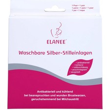 Elanee Stilleinlagen Silber Waschbar 2St - 12433796