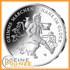 20 Euro Münze HANS IM GLÜCK 2023 Grimms Märchen Deutschland Silbermünze + Kapsel