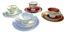 4x Sammeltassen alt "Weimar
