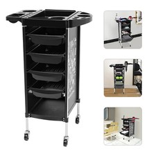 Friseurwagen Salonwagen mit 4 ausziehbaren Schubladen Friseurwagen für Stylisten