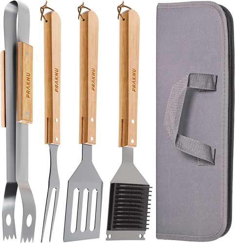 Grillbesteck aus holz mit - holz,