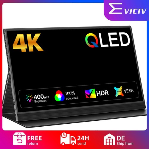 Eviciv qled 4k - 15,6", tragbare