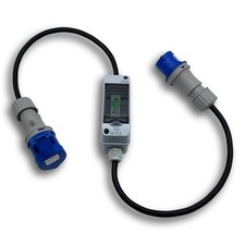 Stromzähler digital 3-Pol CEE Zwischenstecker für Camping Caravan Wohnmobil MID