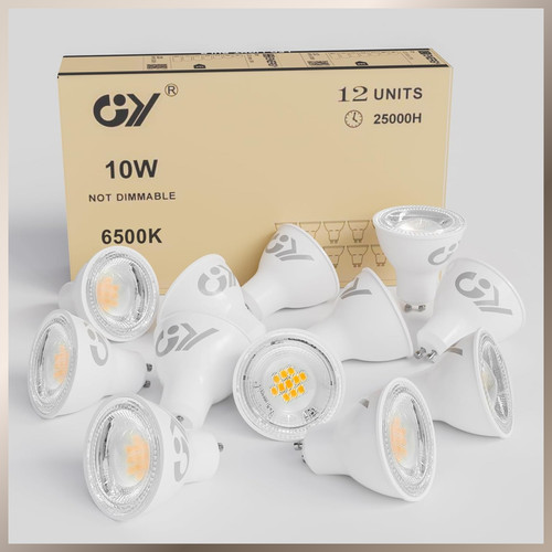 Gu10 led lampe 10w 6500k - gu10,