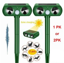 Solar Tiervertreiber Ultraschall Abwehr Marder Katzen Hunde Abwehr Schreck DHL