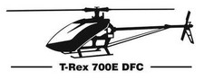 T-Rex 700E DFC Aufkleber