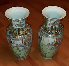 1 Paar Chinavasen, Bodenvasen, Vintage