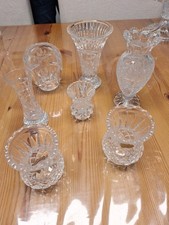 Bleikristall Vasen Set 7 Stück