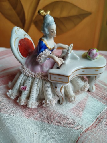Porzellanfigur dame am - porzellanfigur, „dame