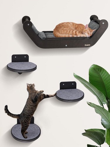 Kletterwand katzen set mit - kletterwand,