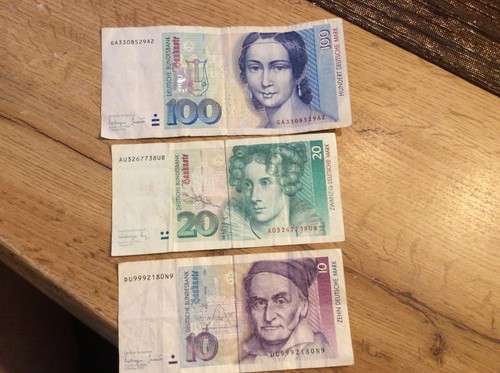 100 dm schein - /, &