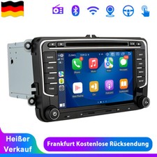 Android 13 CD DVD Autoradio Carplay GPS Navi WIFI BT SWC 4+64G Für VW Skoda Seat
