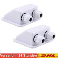 2stk Dachdurchführung Kabel 2-fach Wohnmobil Solaranlage Solarmodul Befestigung