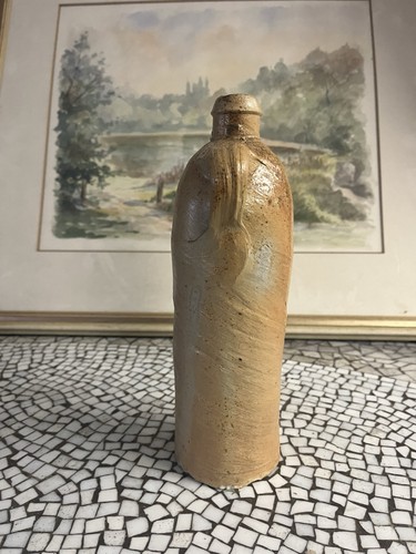 Antiker steinzeug flasche - antiker, um