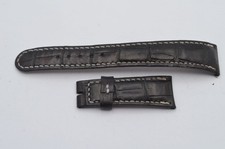 ROLEX LEDER ARMBAND 20MM FÜR FALTSCHLIESSE 16MM SCHWARZ VINTAGE 5