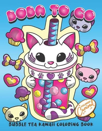 Boba bubble tea kawaii - to, go: