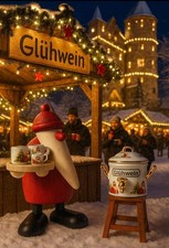 BJÖRN KÖHLER Weihnachtsmann m. Glühweintopf  + Zertifikat excl. + limitiert 2025