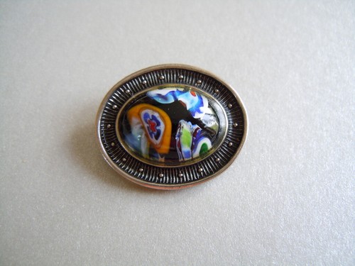 Vintage brosche millefiori - vintage,