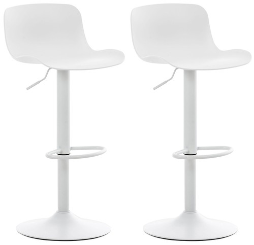 2er set barhocker almada weiß - set,
