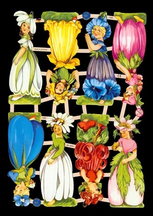 Glanzbilder blumenkinder - glanzbilder,