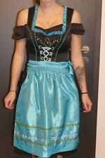 Dirndl Spieth & Wensky schwarz Türkis Gr. 32/34 Knielang  1 x getragen