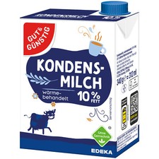 Gut&Günstig Kondensmilch 10% mit Schraubverschluss 340g Packung