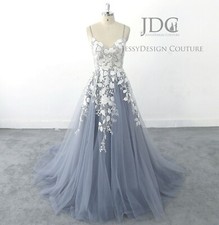 Farbiges Spitze Blau Weiß