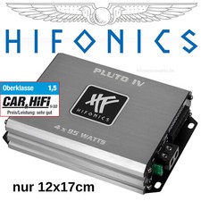 Hifonics Pluto IV 380 Watt mini 4-Kanal Verstärker digital micro Auto Endstufe